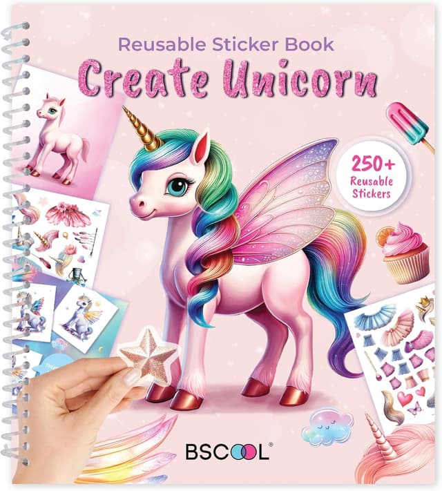 Detalle de BSCOOL Sticker Dress Up Unicorn 250+ 🧚♀