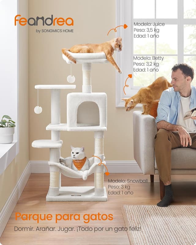 Thumbnail 2 de Feandrea PCT261M01 Árbol para gatos 112 cm