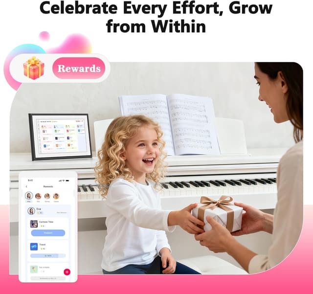 Thumbnail 3 de BIGASUO 10.1" Digital Calendar