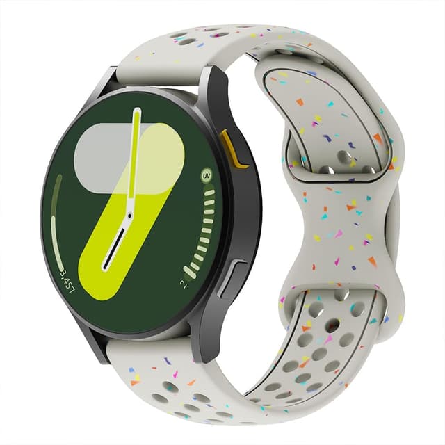 Detalle de 20mm breathable silicone sport watch strap for Polar Ignite/Unite/Pacer (and Withings ScanWatch 2 42mm/Steel HR 40mm/HR Sport)