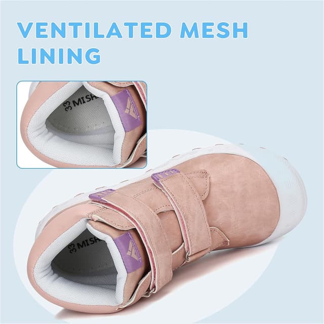 Detalle de Mishansha Kinder-Wanderschuhe rutschfest – leichte Trekking-Wanderstiefel für Jungen & Mädchen