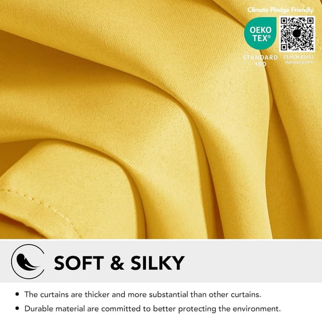 Thumbnail 4 de Deconovo Blackout Curtains 46x63 Inch panels 🏡