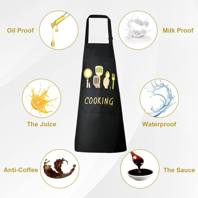 Thumbnail 5 de Vicloon Delantales Impermeables Babero 1 unidad 🧑