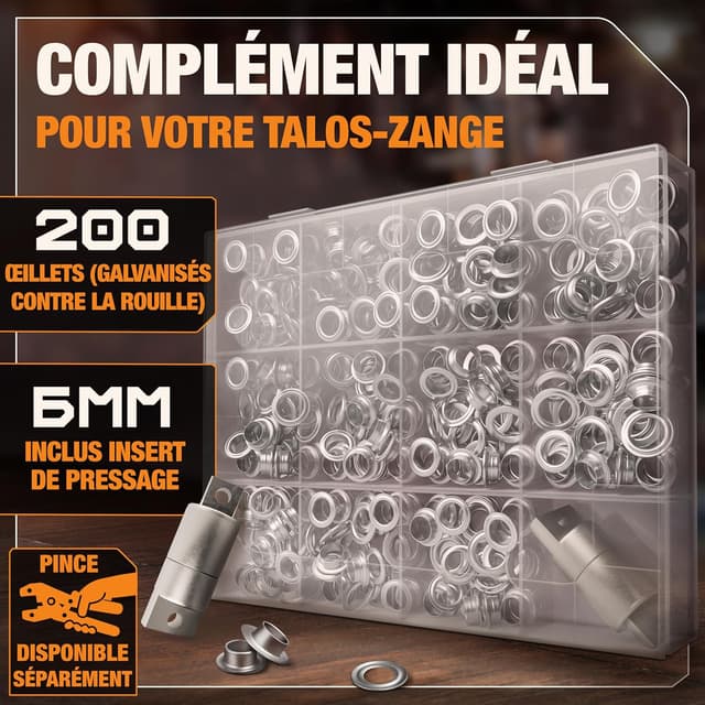 Thumbnail 1 de BAURIX 200 Ø6mm ŒILLETS Embout Magnétique TALOS