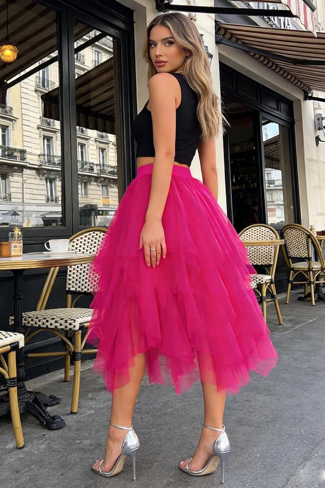 Thumbnail 2 de Dressever Unregelmäßiger Tüllrock