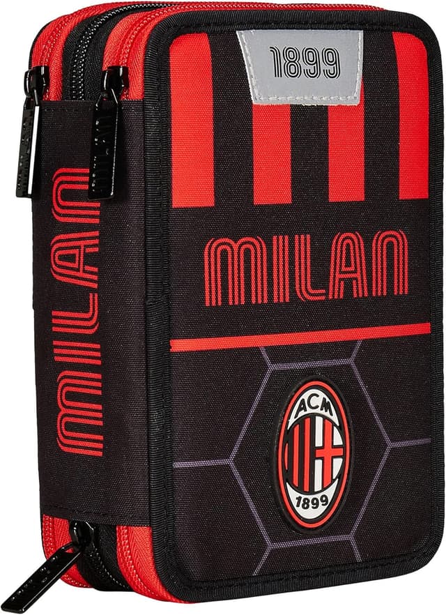 Detalle de Seven AC Milan Federmäppchen XXL Fußball 12,5 cm