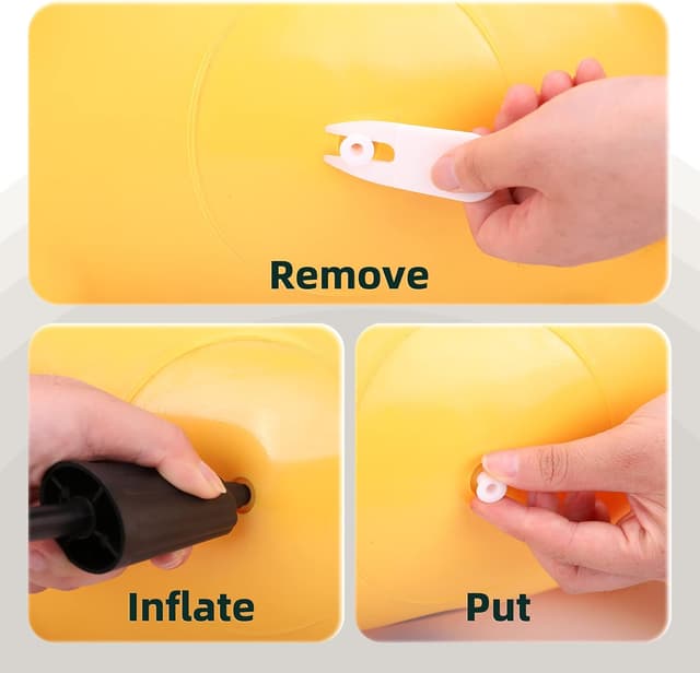 Thumbnail 6 de EVERICH TOY Giraffe Bouncy Horse Hopper for Toddlers (Inflatable Ride-On Jumping Toy)