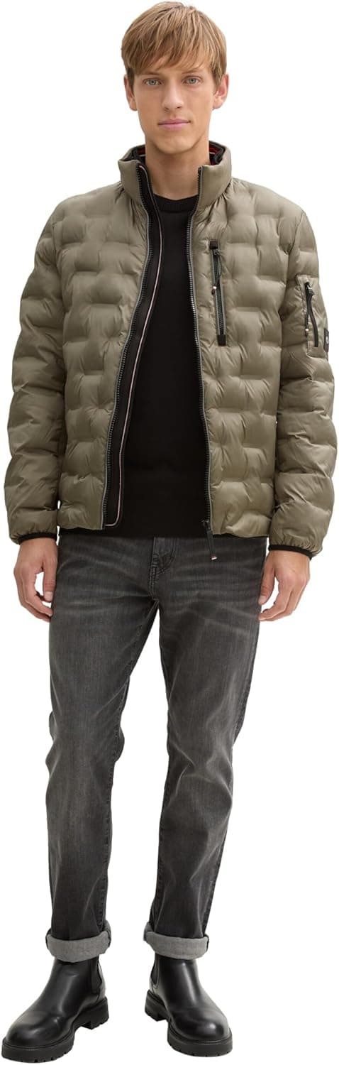 Detalle de TOM TAILOR 1044092 Giacca uomo idrorepellente con colletto alla coreana