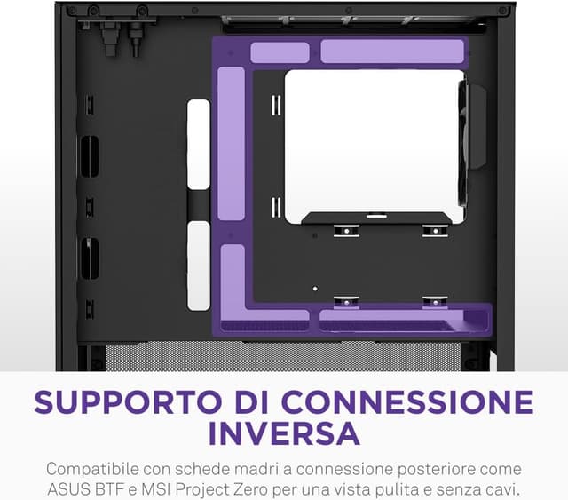 Thumbnail 6 de NZXT H3 Flow Case Micro-ATX ad Alto Flusso