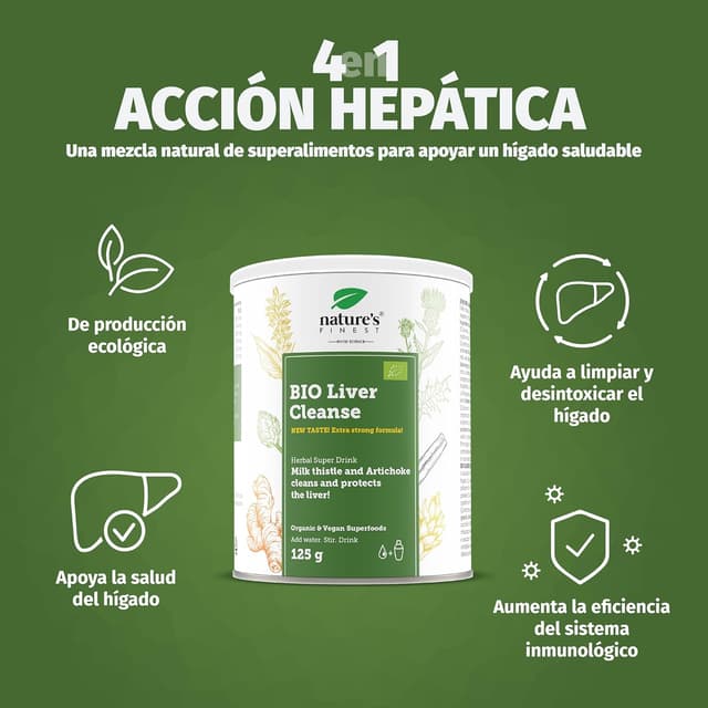 Thumbnail 1 de Nature's Finest by Nutrisslim Bio Liver Cleanse 125g Vegano