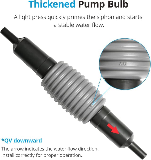 Detalle 2 de Aquarium siphon cleaner 2-in-1 by NICREW