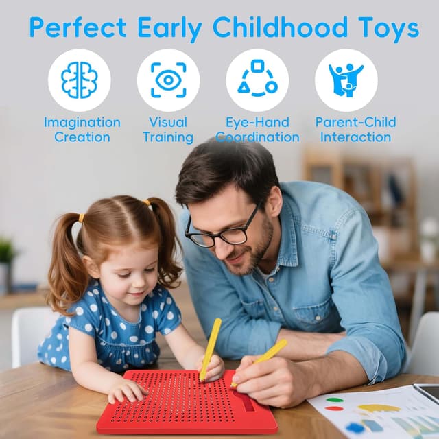 Thumbnail 4 de AMFUN Magnetische Zeichentafel für Kinder 2er Set