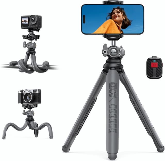 Detalle de Lamicall 2025 mini flexible phone tripod