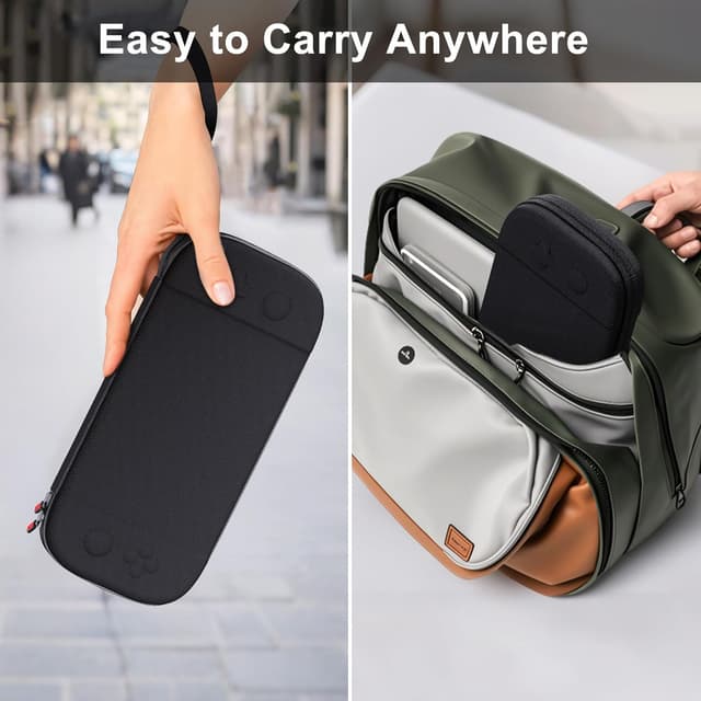 Thumbnail 6 de STARTRC GAMES Slim Tasche für Nintendo Switch 2 (2025) – Reise-Hartschalenkoffer für 12 Spielekassetten