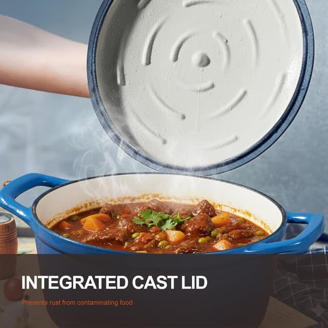 Thumbnail 2 de Overmont Refined Enameled Cast Iron Dutch Oven