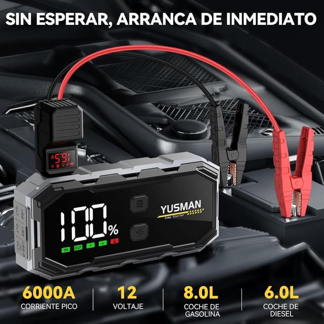 Thumbnail 1 de YUSMAN Arrancador 12V 8000A con inflador 150 PSI