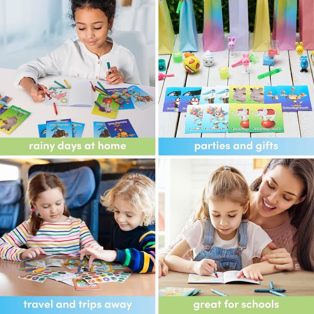 Thumbnail 3 de THE TWIDDLERS 72 mini libri da colorare e pastelli 🎨