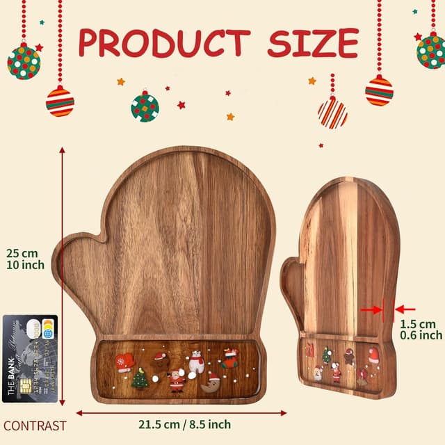 Thumbnail 4 de Guowall Weihnachts-Holztablett 25×21,5 cm 🍽