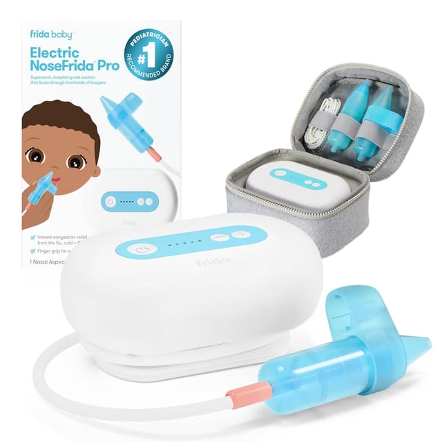 Detalle de Frida Baby ENF Pro Electric NoseFrida Nasal Aspirator (Cordless) for Baby & Toddler Congestion Relief