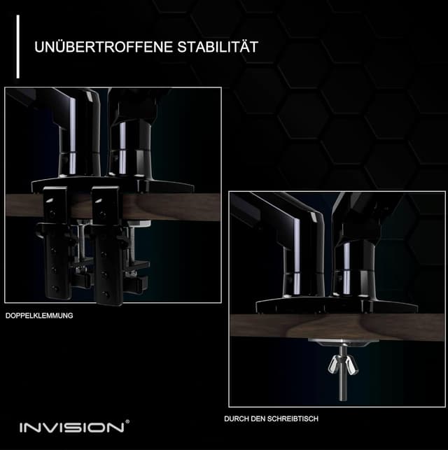 Thumbnail 4 de Invision MX400 Monitorhalterung 2er Doppelarm 19–32"