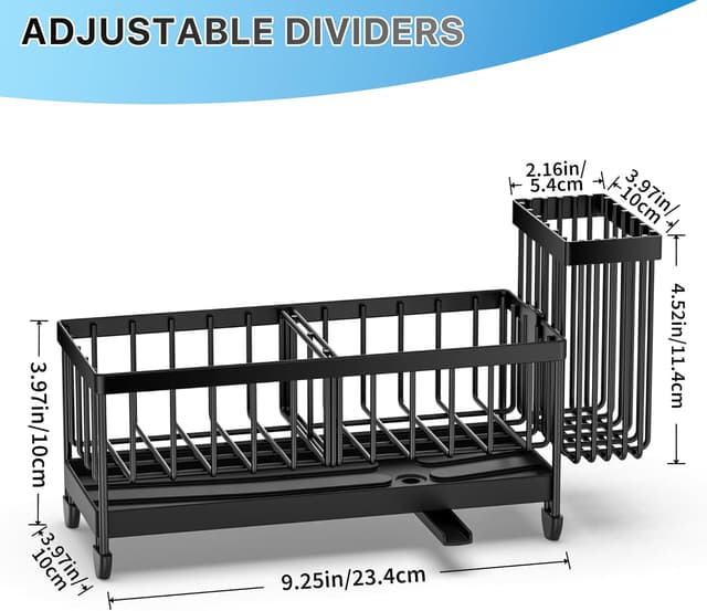 Thumbnail 4 de Cisily Black Sponge Holder for Sink ⚙