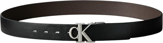 Detalle de Calvin Klein Ck Buckle Tumbled 35mm cintura unisex con fibbia regolabile