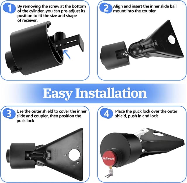 Thumbnail 6 de Vullteeon Trailer Hitch Lock 2025 for 2 5/16"