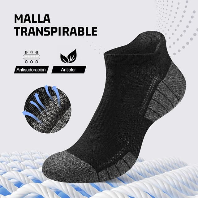 Detalle de Effeet 10 Pares calcetines tobilleros 43-46