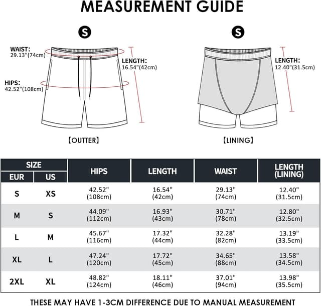 Thumbnail 6 de Aisprts Maillot de bain homme 2 en 1 short de plage hydrophuge à séchage rapide, doublure de compression et poches zippées