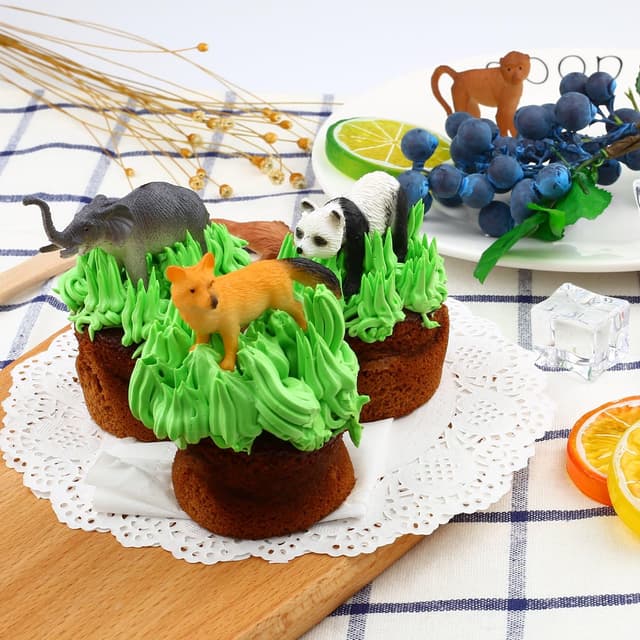 Thumbnail 6 de 54-Piece Mini Jungle Animals Figure Set (Plastic Wild Animals Toys) for Kids Toddlers