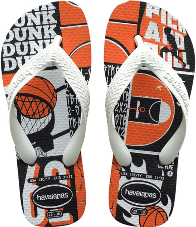 Detalle de Havaianas Kids Athletic infradito unisex per bambini e ragazzi in grafite/bianco