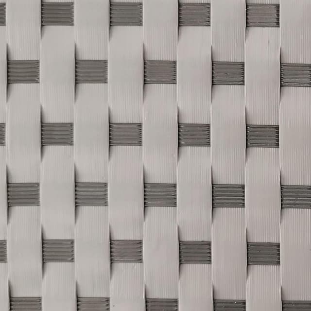 Detalle de TENAX Flexi strisce frangivista in HDPE 19 cm x 205 cm grigio chiaro/antracite con 2 clip