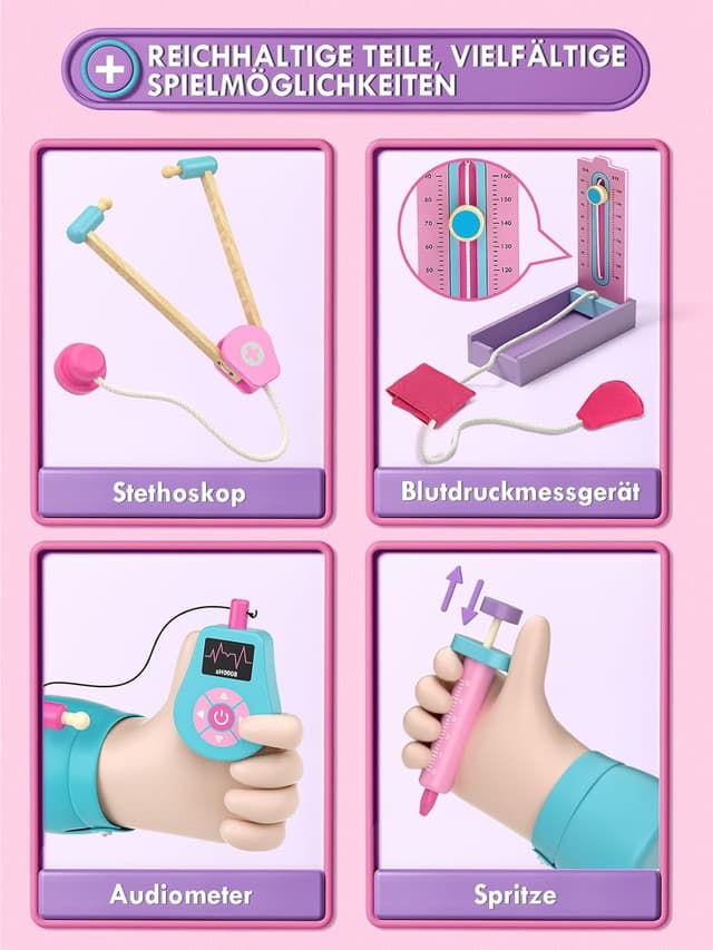 Detalle de Lehoo Castle Arztkoffer Kinder ab 3 Jahren