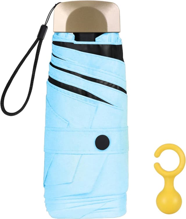 Detalle 2 de Vicloon ombrello portatile pieghevole mini con nervature in alluminio e rivestimento Teflon 210T