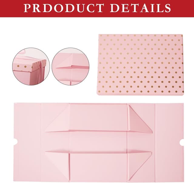 Thumbnail 4 de ZJHiome Large Magnetic Gift Box 24x17x8cm