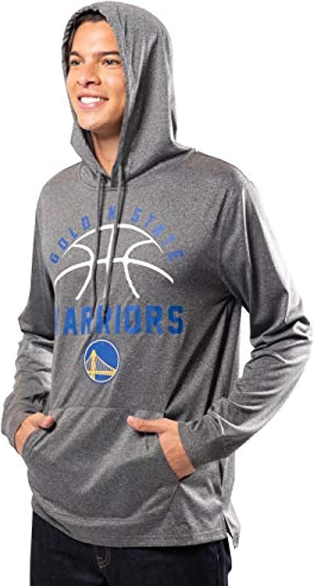 Detalle de Ultra Game Men NBA Official Super Soft Lightweight Pullover Hoodie Sweatshirt (Stay-Dry Poly-Mesh)