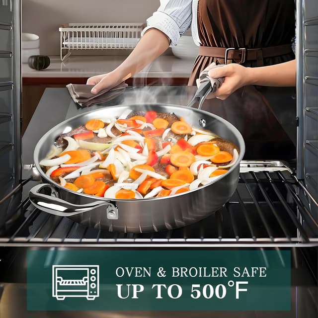 Thumbnail 6 de EWFEN 11-Piece 3-Ply Stainless Steel Cookware Set