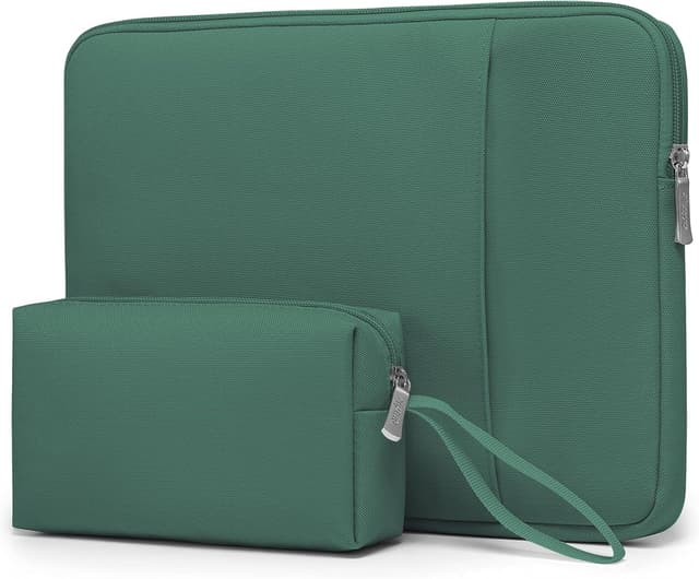 Detalle de Custodia HYZUO da 13 pollici per laptop e tablet fino a 13: protezione 360° in verde giungla