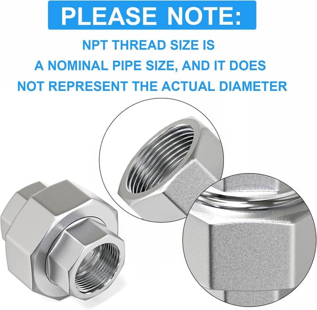 Detalle 2 de 304 Edelstahl Rohrverschraubung 1/2 BSP