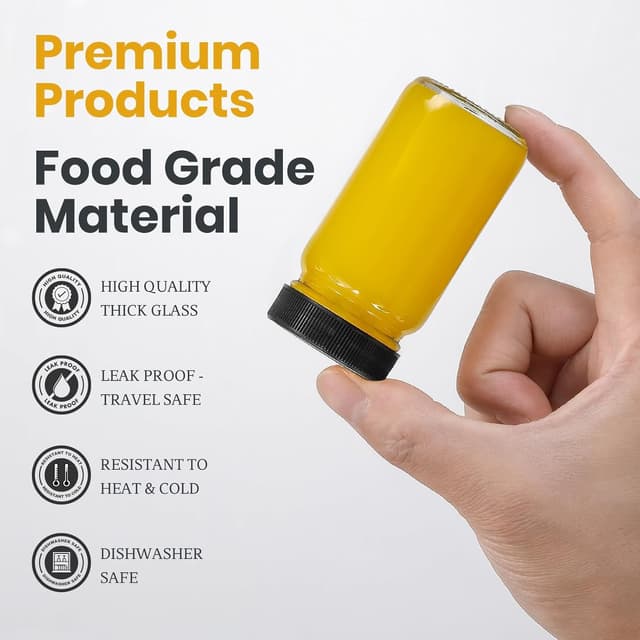 Thumbnail 2 de 2 oz Glass Shot Bottles 20-Pack