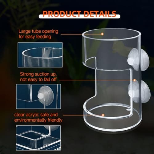 Thumbnail 3 de Acrylic Automatic Feeding Ring for Fish Tank 🎣