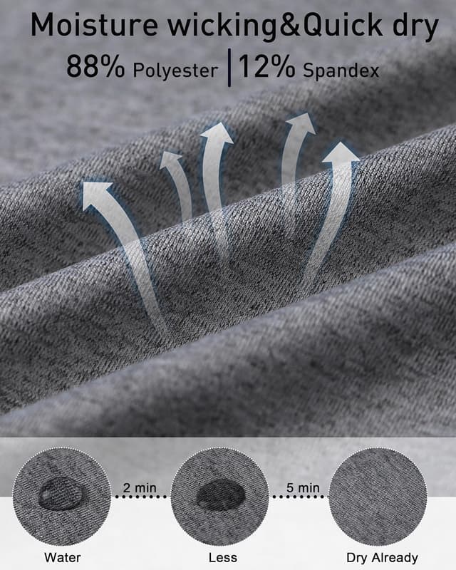 Detalle de Roadbox Men’s Compression Vest Sleeveless Gym Top – Quick Dry Muscle Fit Running Vest for Training