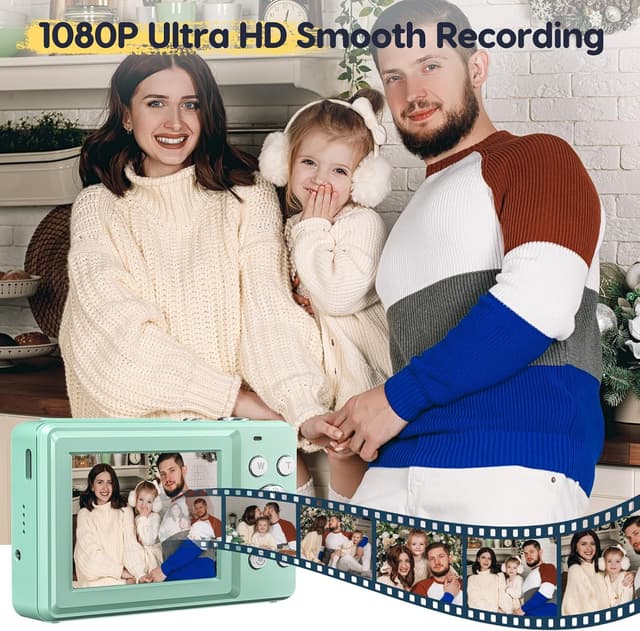 Thumbnail 2 de Digitalkamera 1080p 44MP grün