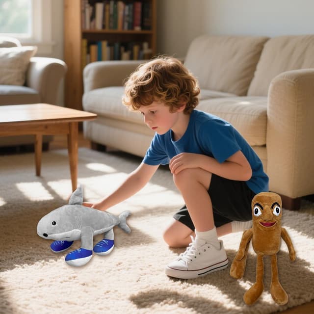 Detalle 2 de Italian Brainrot Inspired Plush Toy “Tung Tung Tung Sahur” (14-Inch) — Soft Meme Doll for Collectors