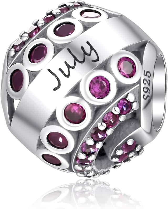 Detalle de LMLMECREA Geburtsstein Charm 925 Silber