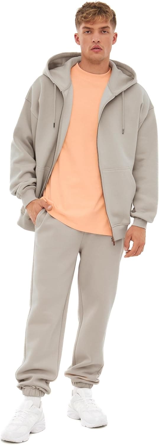 Detalle 2 de Johnny Urban Caleb felpa con zip unisex oversize con cappuccio