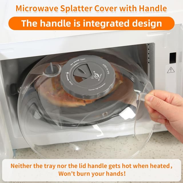 Thumbnail 6 de Microwave Splatter Cover Lid 10.2 Inch