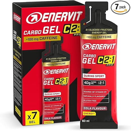 Imagen de ENERVIT Carbo Gel C2:1PRO con Cafeína, Energía para Deportistas ⚡ en OfertitasTOP