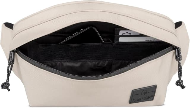 Detalle de Johnny Urban marsupio Tom unisex beige idrorepellente, cintura e tracolla