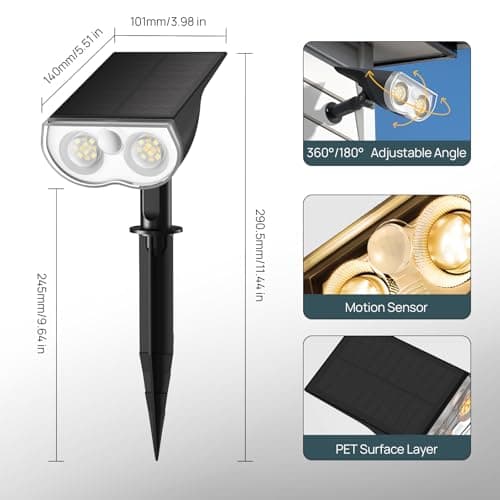 Detalle de Linkind Luz Solar Exterior con Sensor y IP67
